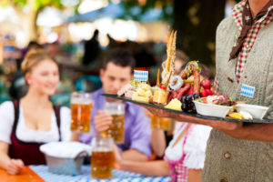 Biergarten und Oktoberfest